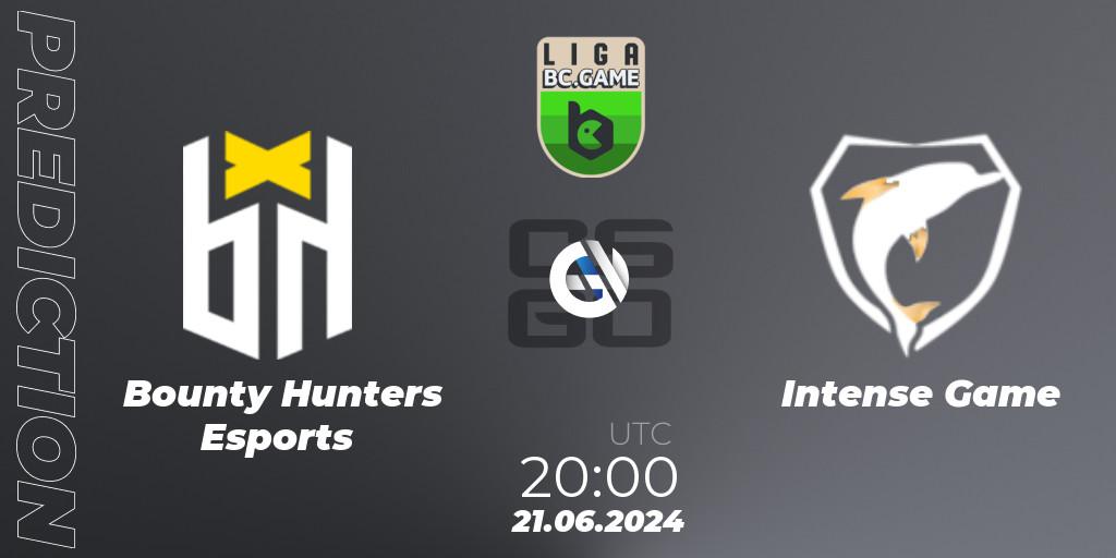Bounty Hunters Esports - Intense Game: ennuste. 21.06.2024 at 20:00, Counter-Strike (CS2), Dust2 Brasil Liga Season 3: Division 1