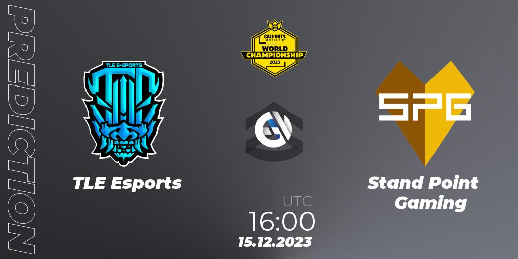TLE Esports - Stand Point Gaming: ennuste. 15.12.2023 at 15:15, Call of Duty, CODM World Championship 2023