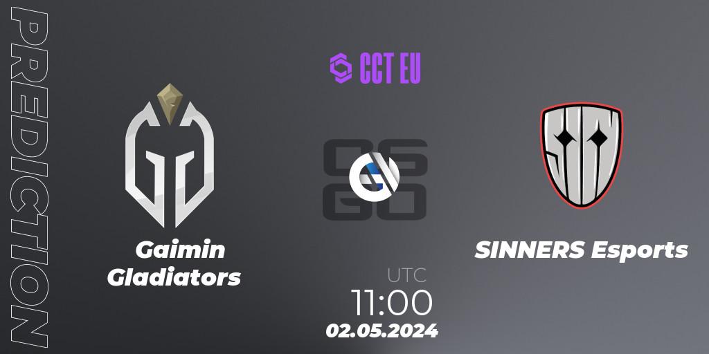 Gaimin Gladiators - SINNERS Esports: ennuste. 02.05.2024 at 11:00, Counter-Strike (CS2), CCT Season 2 Europe Series 1