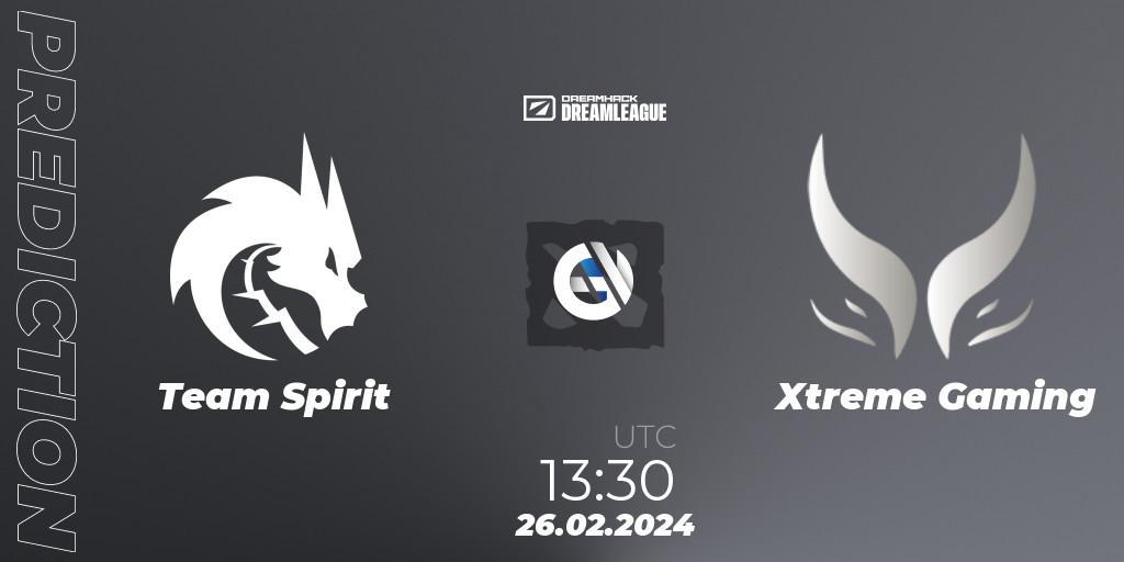 Team Spirit - Xtreme Gaming: ennuste. 26.02.2024 at 13:25, Dota 2, DreamLeague Season 22