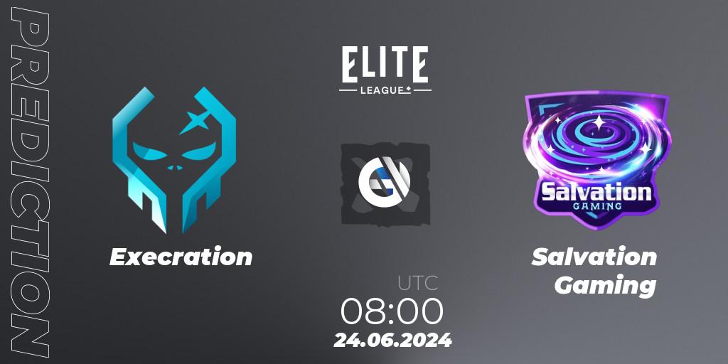 Execration - Salvation Gaming: ennuste. 24.06.2024 at 08:45, Dota 2, Elite League Season 2: Southeast Asia Closed Qualifier