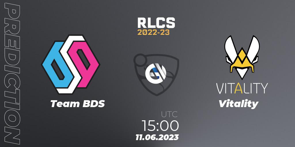 Team BDS - Vitality: ennuste. 11.06.2023 at 15:00, Rocket League, RLCS 2022-23 - Spring: Europe Regional 3 - Spring Invitational