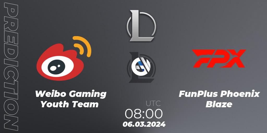 Weibo Gaming Youth Team - FunPlus Phoenix Blaze: ennuste. 06.03.24, LoL, LDL 2024 - Stage 1