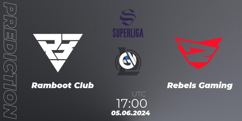 Ramboot Club - Rebels Gaming: ennuste. 05.06.2024 at 17:00, LoL, LVP Superliga Summer 2024