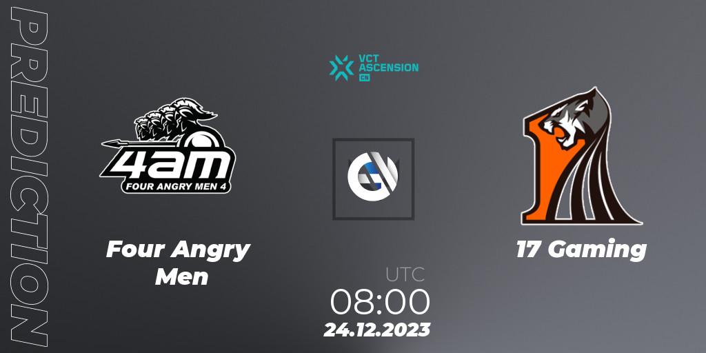Four Angry Men - 17 Gaming: ennuste. 24.12.23, VALORANT, VALORANT China Ascension 2023