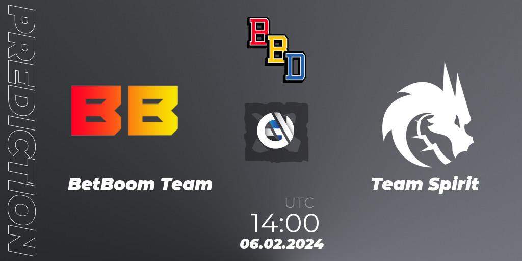 BetBoom Team - Team Spirit: ennuste. 06.02.24, Dota 2, BetBoom Dacha Dubai 2024