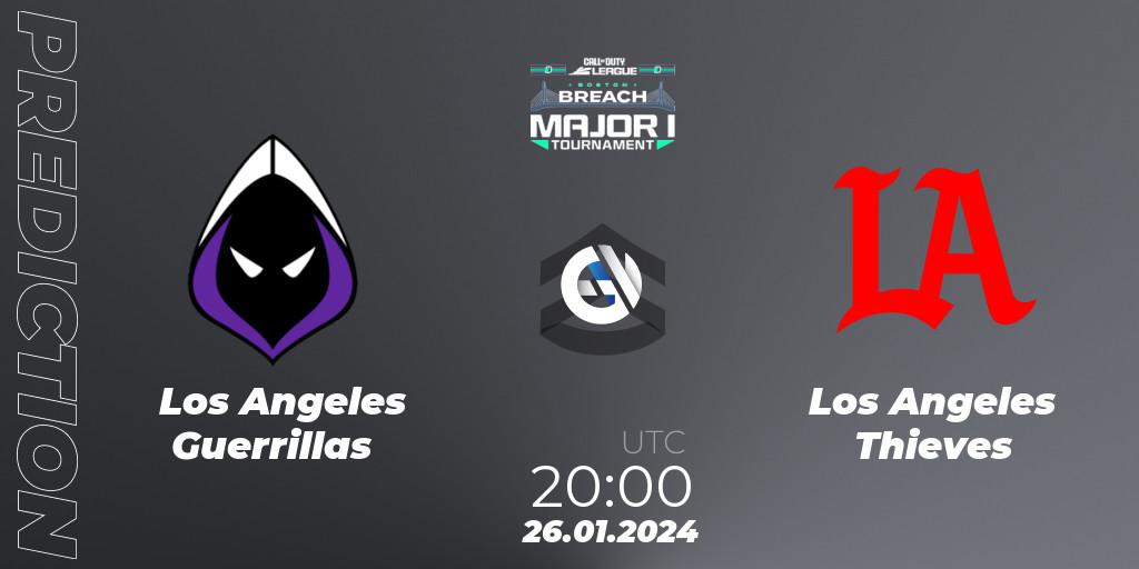 Los Angeles Guerrillas - Los Angeles Thieves: ennuste. 26.01.2024 at 20:00, Call of Duty, Call of Duty League 2024: Stage 1 Major