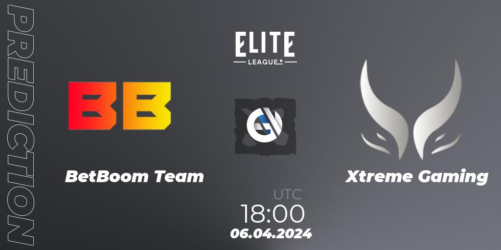 BetBoom Team - Xtreme Gaming: ennuste. 06.04.24, Dota 2, Elite League: Round-Robin Stage