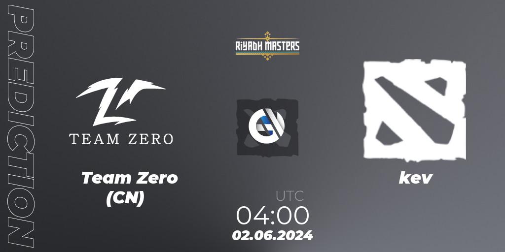 Team Zero (CN) - kev: ennuste. 02.06.2024 at 04:00, Dota 2, Riyadh Masters 2024: China Closed Qualifier