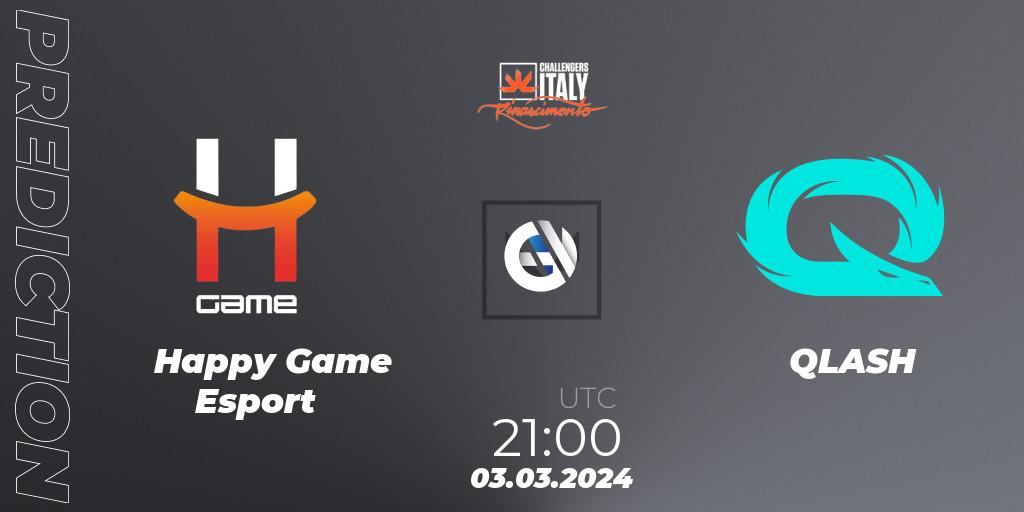 Happy Game Esport - QLASH: ennuste. 03.03.24, VALORANT, VALORANT Challengers 2024 Italy: Rinascimento Split 1