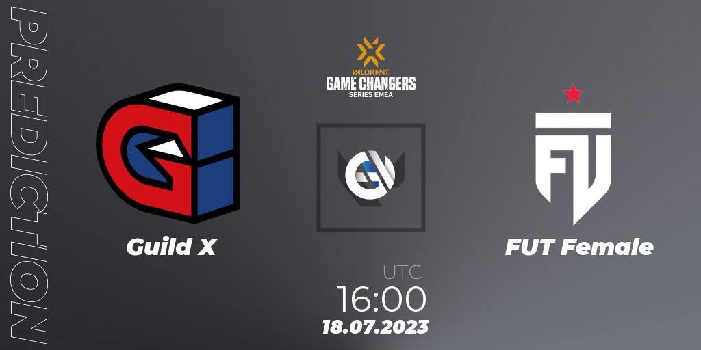 Guild X - FUT Female: ennuste. 18.07.2023 at 16:10, VALORANT, VCT 2023: Game Changers EMEA Series 2 - Group Stage