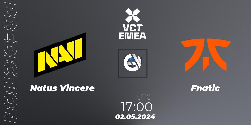 Natus Vincere - Fnatic: ennuste. 02.05.24, VALORANT, VALORANT Champions Tour 2024: EMEA League - Stage 1 - Group Stage