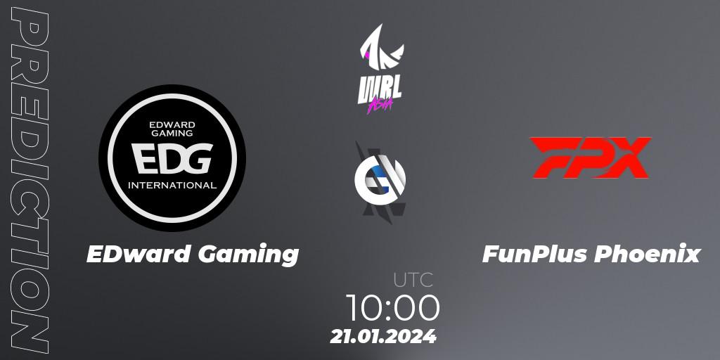 EDward Gaming - FunPlus Phoenix: ennuste. 21.01.2024 at 10:00, Wild Rift, WRL Asia 2023 - Season 2: China Conference