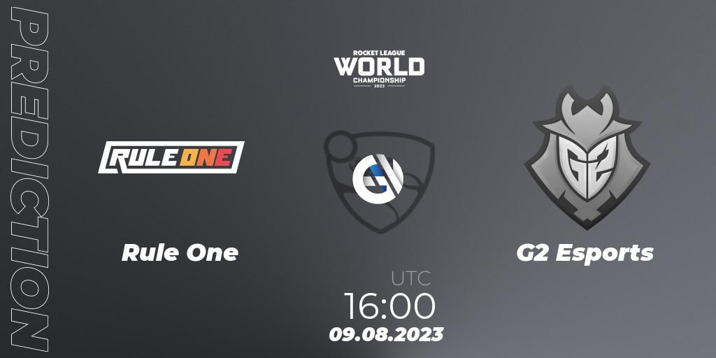 Rule One - G2 Esports: ennuste. 09.08.2023 at 17:15, Rocket League, Rocket League Championship Series 2022-23 - World Championship Group Stage