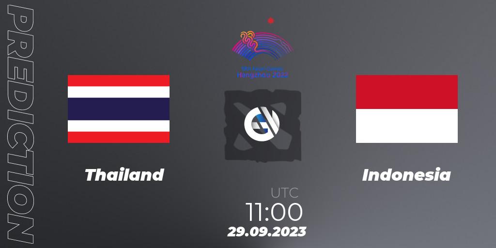 Thailand - Indonesia: ennuste. 29.09.2023 at 11:00, Dota 2, 2022 Asian Games