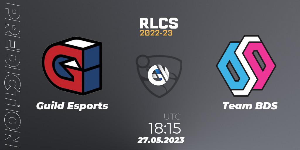 Guild Esports - Team BDS: ennuste. 27.05.2023 at 18:15, Rocket League, RLCS 2022-23 - Spring: Europe Regional 2 - Spring Cup