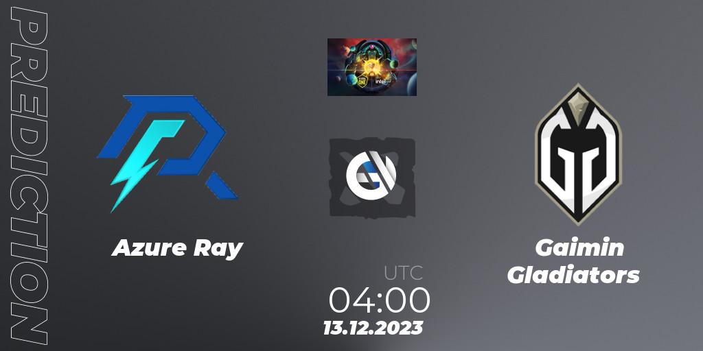 Azure Ray - Gaimin Gladiators: ennuste. 13.12.2023 at 04:01, Dota 2, ESL One - Kuala Lumpur 2023
