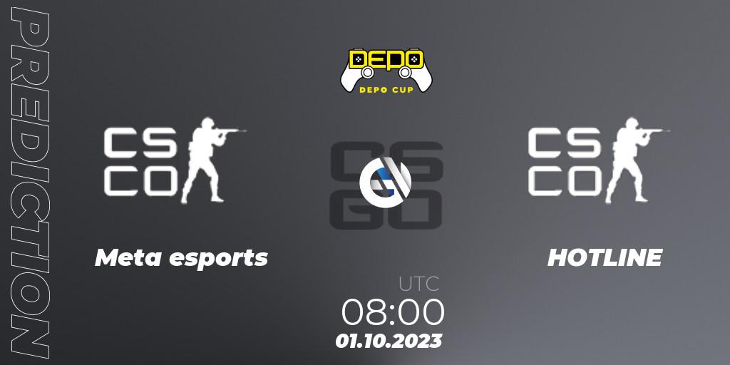 Meta esports - HOTLINE: ennuste. 01.10.2023 at 08:00, Counter-Strike (CS2), FRAG Depo Cup