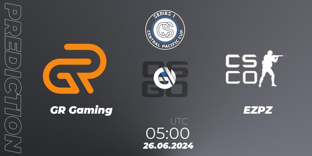 GR Gaming - EZPZ: ennuste. 30.06.2024 at 08:00, Counter-Strike (CS2), Central Pacific Cup: Series 1