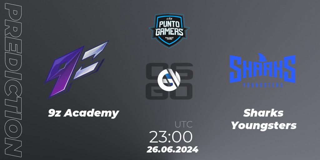9z Academy - Sharks Youngsters: ennuste. 27.06.2024 at 23:00, Counter-Strike (CS2), Punto Gamers Cup 2024