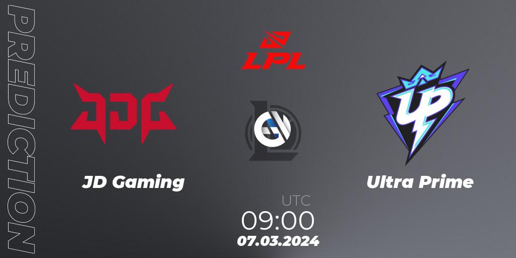 JD Gaming - Ultra Prime: ennuste. 07.03.24, LoL, LPL Spring 2024 - Group Stage