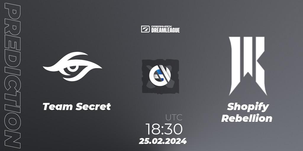 Team Secret - Shopify Rebellion: ennuste. 25.02.24, Dota 2, DreamLeague Season 22