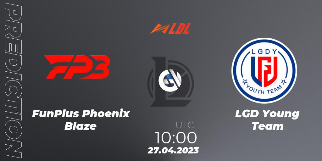 FunPlus Phoenix Blaze - LGD Young Team: ennuste. 27.04.2023 at 11:30, LoL, LDL 2023 - Regular Season - Stage 2
