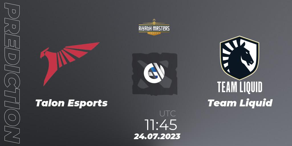 Talon Esports - Team Liquid: ennuste. 24.07.23, Dota 2, Riyadh Masters 2023 - Group Stage