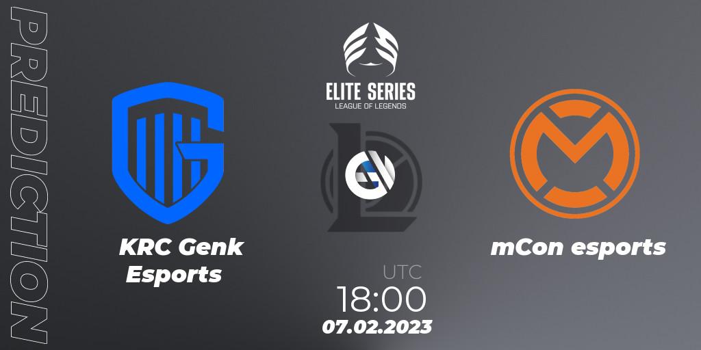 KRC Genk Esports - mCon esports: ennuste. 07.02.2023 at 18:00, LoL, Elite Series Spring 2023 - Group Stage