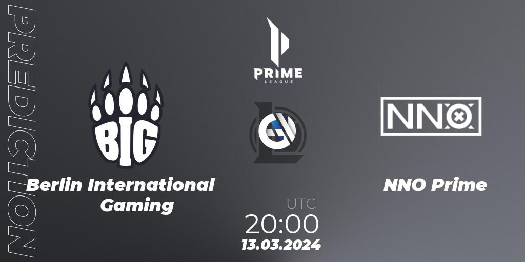 Berlin International Gaming - NNO Prime: ennuste. 13.03.24, LoL, Prime League Spring 2024 - Group Stage