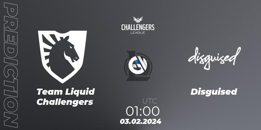 Team Liquid Challengers - Disguised: ennuste. 03.02.24, LoL, NACL 2024 Spring - Group Stage