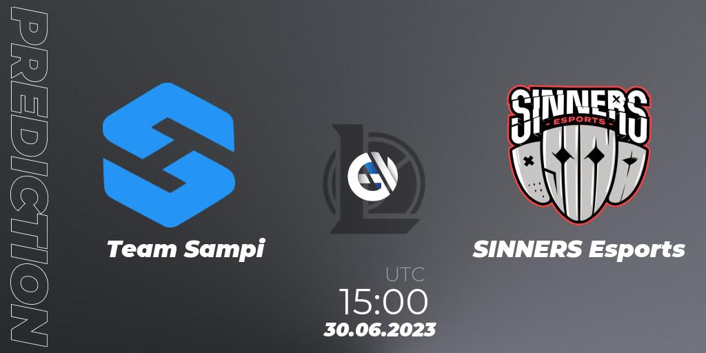 Team Sampi - SINNERS Esports: ennuste. 06.06.2023 at 16:00, LoL, Hitpoint Masters Summer 2023 - Group Stage