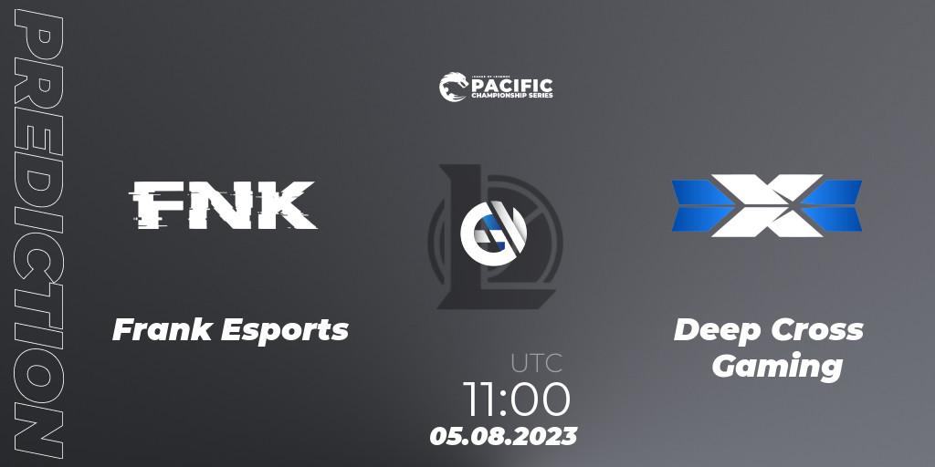 Frank Esports - Deep Cross Gaming: ennuste. 06.08.2023 at 11:00, LoL, PACIFIC Championship series Group Stage