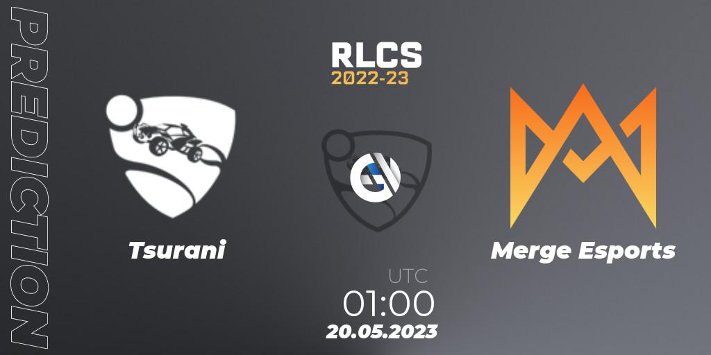 Tsurani - Merge Esports: ennuste. 20.05.2023 at 01:00, Rocket League, RLCS 2022-23 - Spring: Oceania Regional 2 - Spring Cup