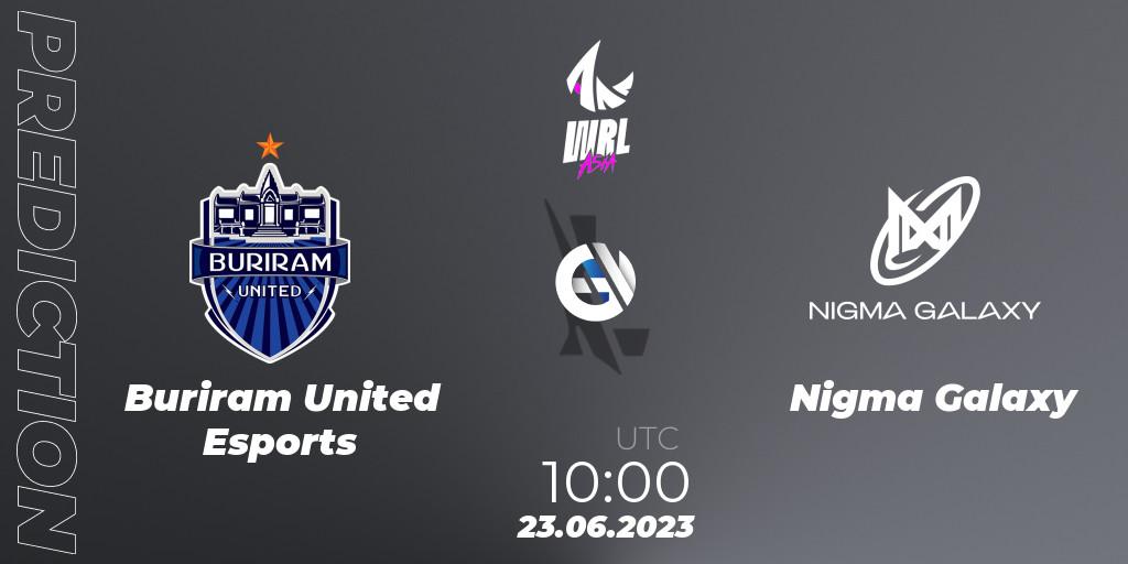 Buriram United Esports - Nigma Galaxy: ennuste. 23.06.2023 at 10:00, Wild Rift, WRL Asia 2023 - Season 1 - Playoffs