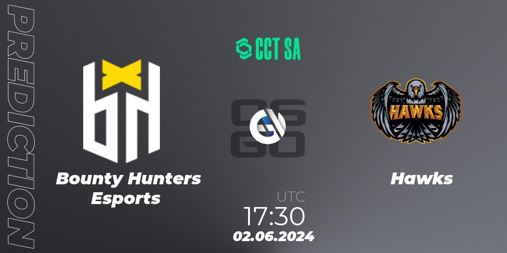 Bounty Hunters Esports - Hawks: ennuste. 02.06.2024 at 17:30, Counter-Strike (CS2), CCT Season 2 South America Series 1
