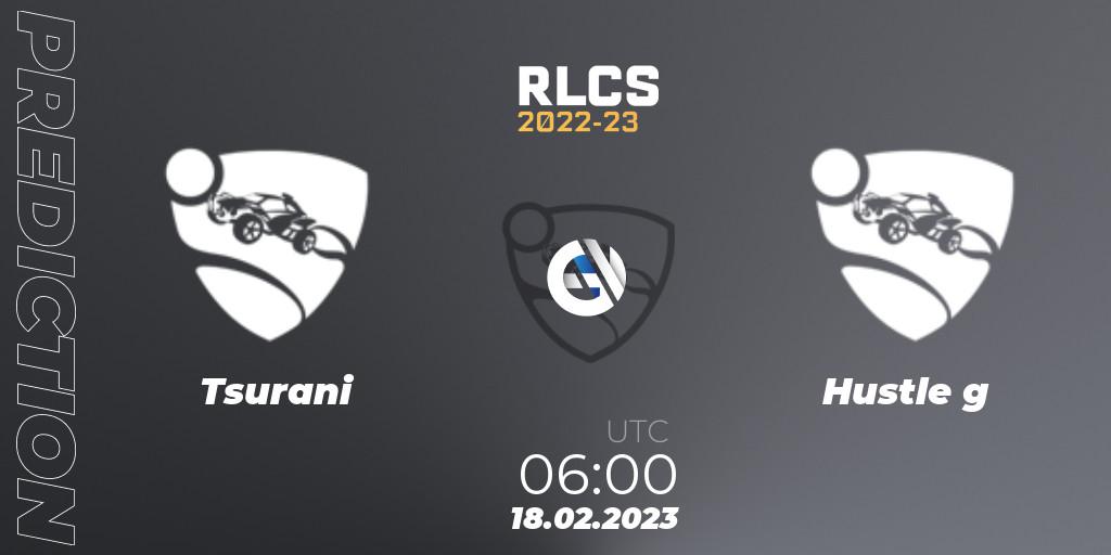 Tsurani - Hustle g: ennuste. 18.02.2023 at 06:00, Rocket League, RLCS 2022-23 - Winter: Oceania Regional 2 - Winter Cup
