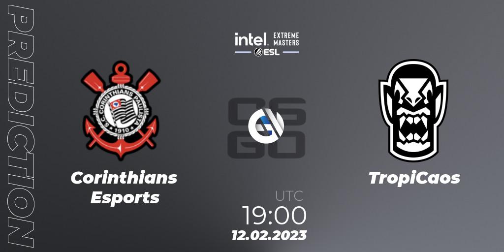Corinthians Esports - TropiCaos: ennuste. 12.02.2023 at 19:00, Counter-Strike (CS2), IEM Brazil Rio 2023 South America Open Qualifier 2