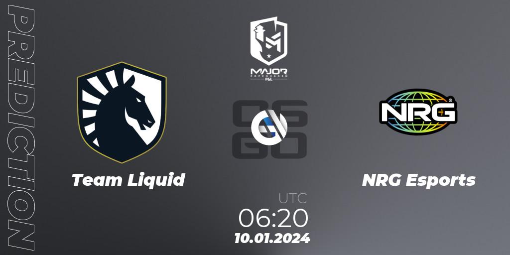 Team Liquid - NRG Esports: ennuste. 10.01.24, CS2 (CS:GO), PGL CS2 Major Copenhagen 2024 North America RMR Open Qualifier 1