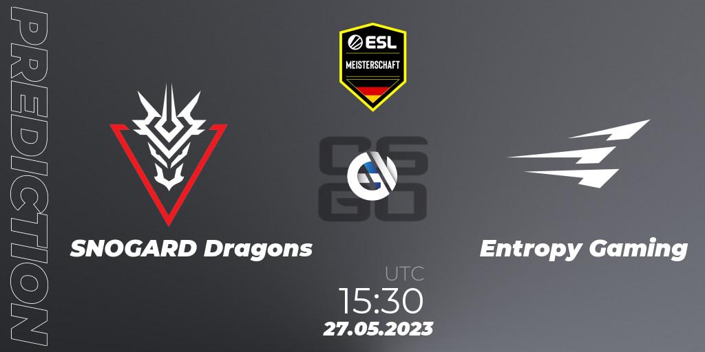 SNOGARD Dragons - Entropy Gaming: ennuste. 27.05.23, CS2 (CS:GO), ESL Meisterschaft: Spring 2023