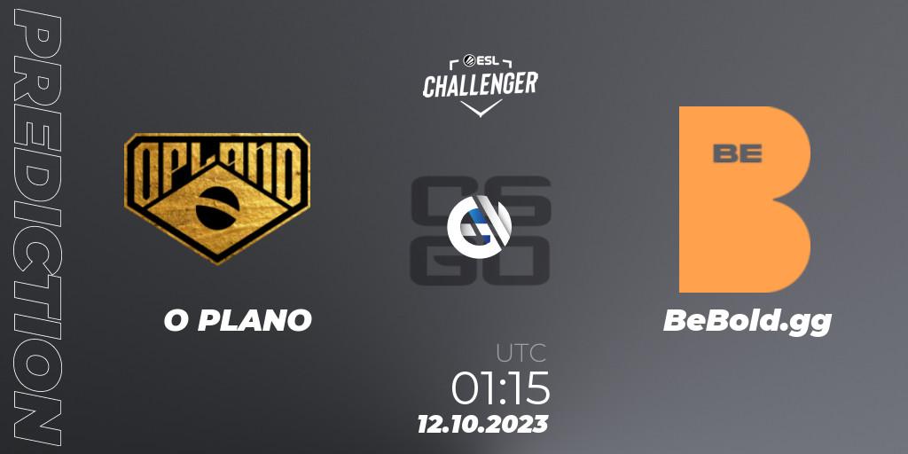 O PLANO - BeBold.gg: ennuste. 12.10.2023 at 01:15, Counter-Strike (CS2), ESL Challenger at DreamHack Winter 2023: South American Open Qualifier