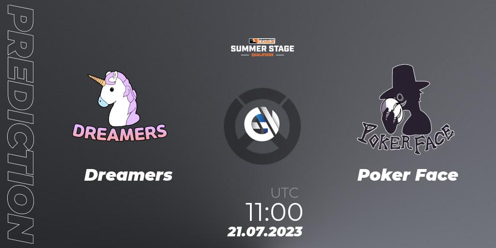 Dreamers - Poker Face: ennuste. 21.07.2023 at 11:00, Overwatch, Overwatch League 2023 - Summer Stage Qualifiers