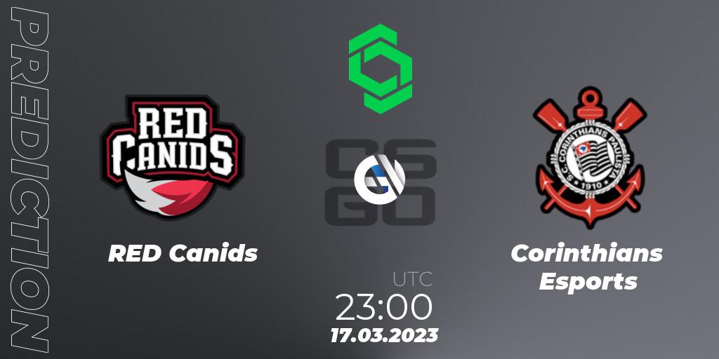 RED Canids - Corinthians Esports: ennuste. 17.03.2023 at 23:00, Counter-Strike (CS2), CCT South America Series #5