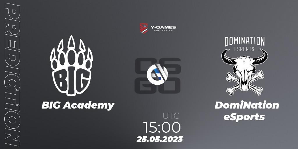BIG Academy - DomiNation eSports: ennuste. 23.05.23, CS2 (CS:GO), Y-Games PRO Series 2023