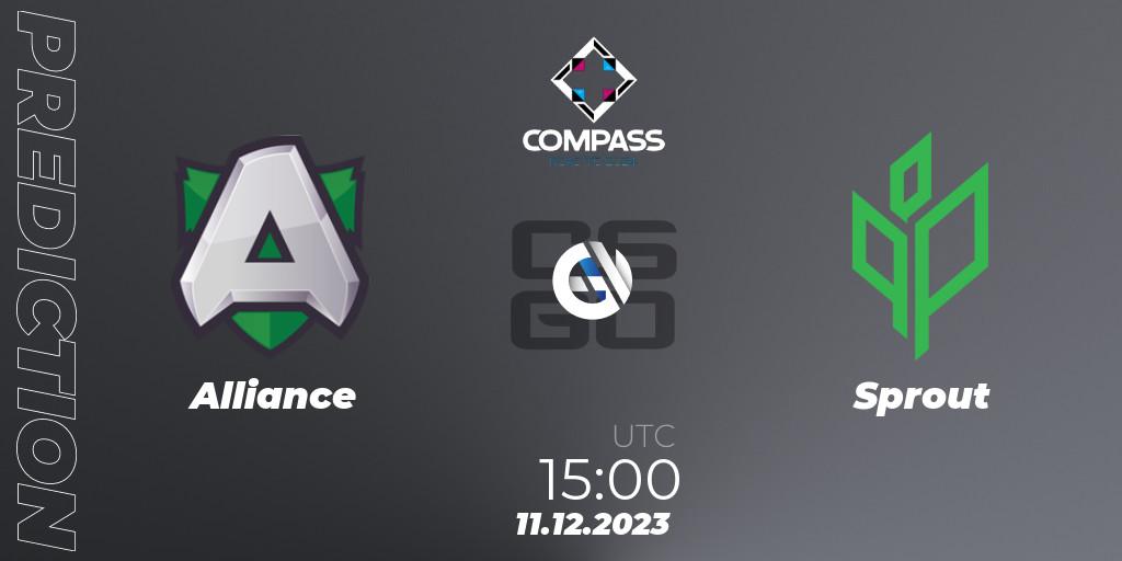 Alliance - Sprout: ennuste. 11.12.2023 at 15:40, Counter-Strike (CS2), YaLLa Compass Fall 2023