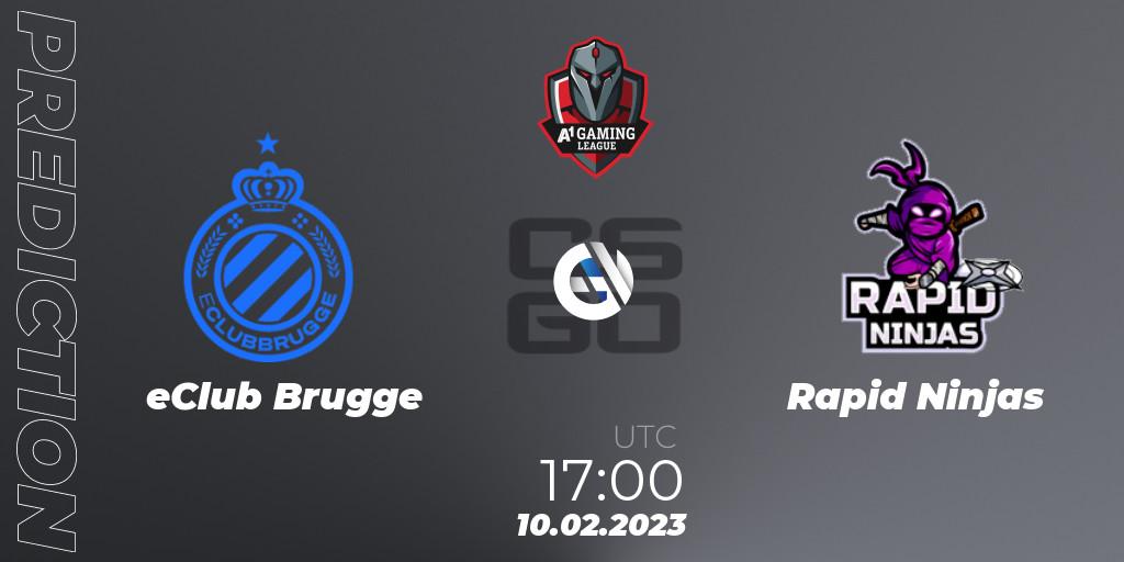 eClub Brugge - Rapid Ninjas: ennuste. 10.02.23, CS2 (CS:GO), A1 Gaming League 2023