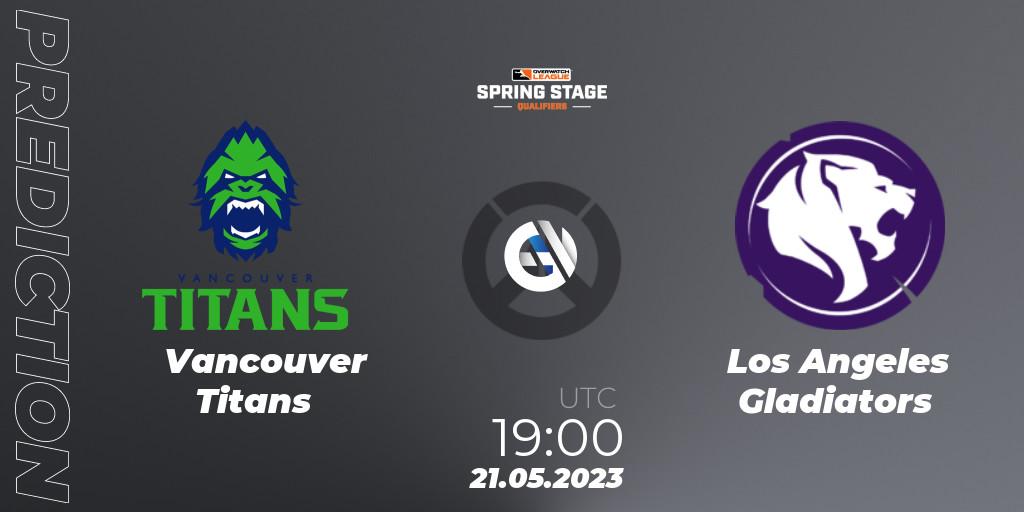 Vancouver Titans - Los Angeles Gladiators: ennuste. 21.05.23, Overwatch, OWL Stage Qualifiers Spring 2023 West