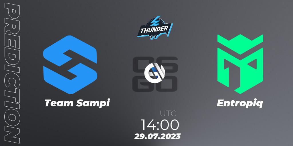 Team Sampi - Entropiq: ennuste. 29.07.2023 at 14:10, Counter-Strike (CS2), Thunderpick World Championship 2023: European Qualifier #1