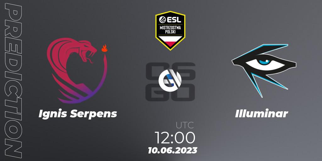 Ignis Serpens - Illuminar: ennuste. 10.06.23, CS2 (CS:GO), ESL Polish Championship Spring 2023