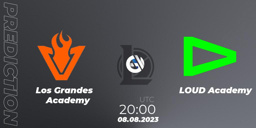Los Grandes Academy - LOUD Academy: ennuste. 08.08.2023 at 20:00, LoL, CBLOL Academy Split 2 2023 - Group Stage
